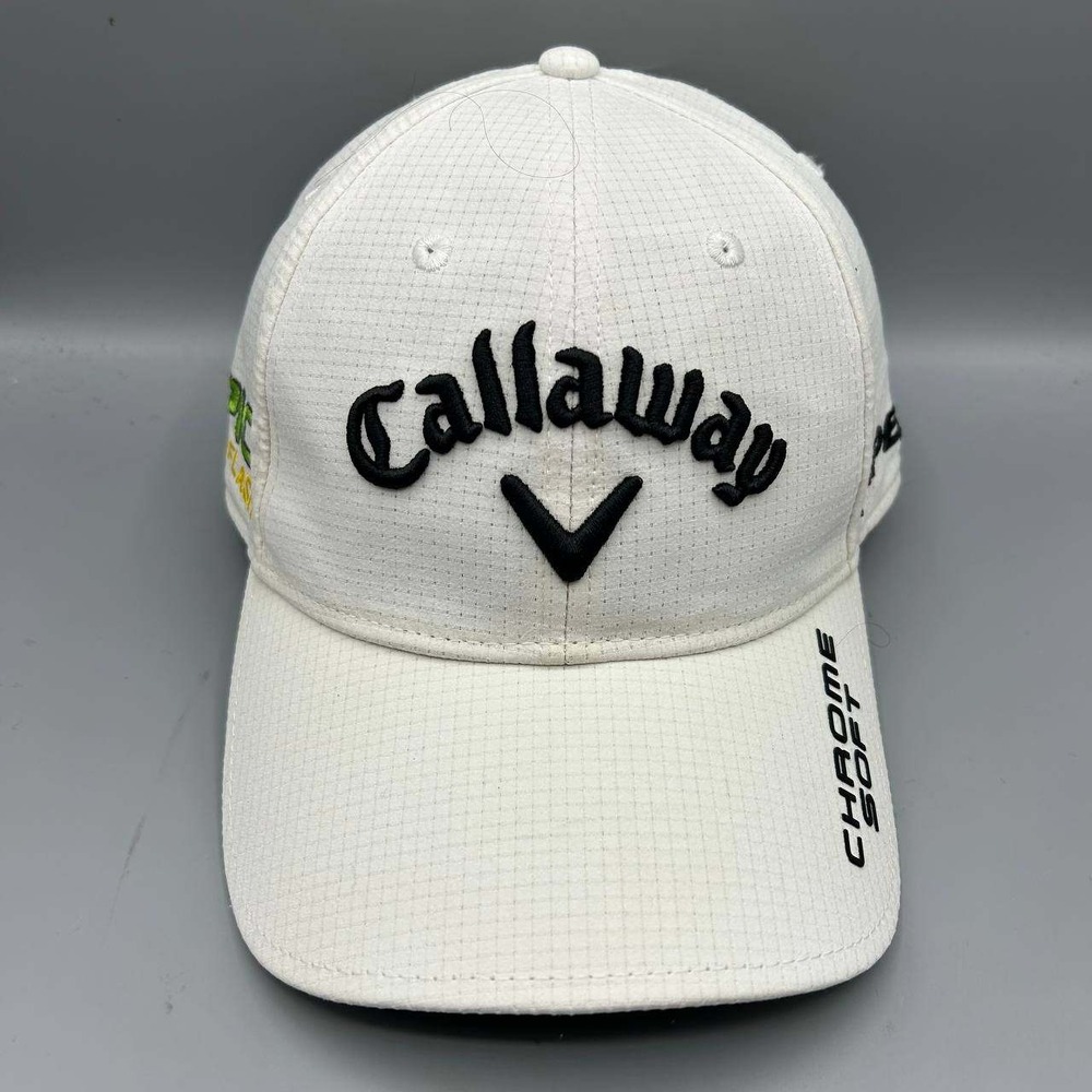 Callaway Odyssey Apex Epic Flash Hat Men White Black Embroidered Strap Back Cap
